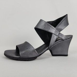 Audley 40EU Grey Leather Strappy Sandals